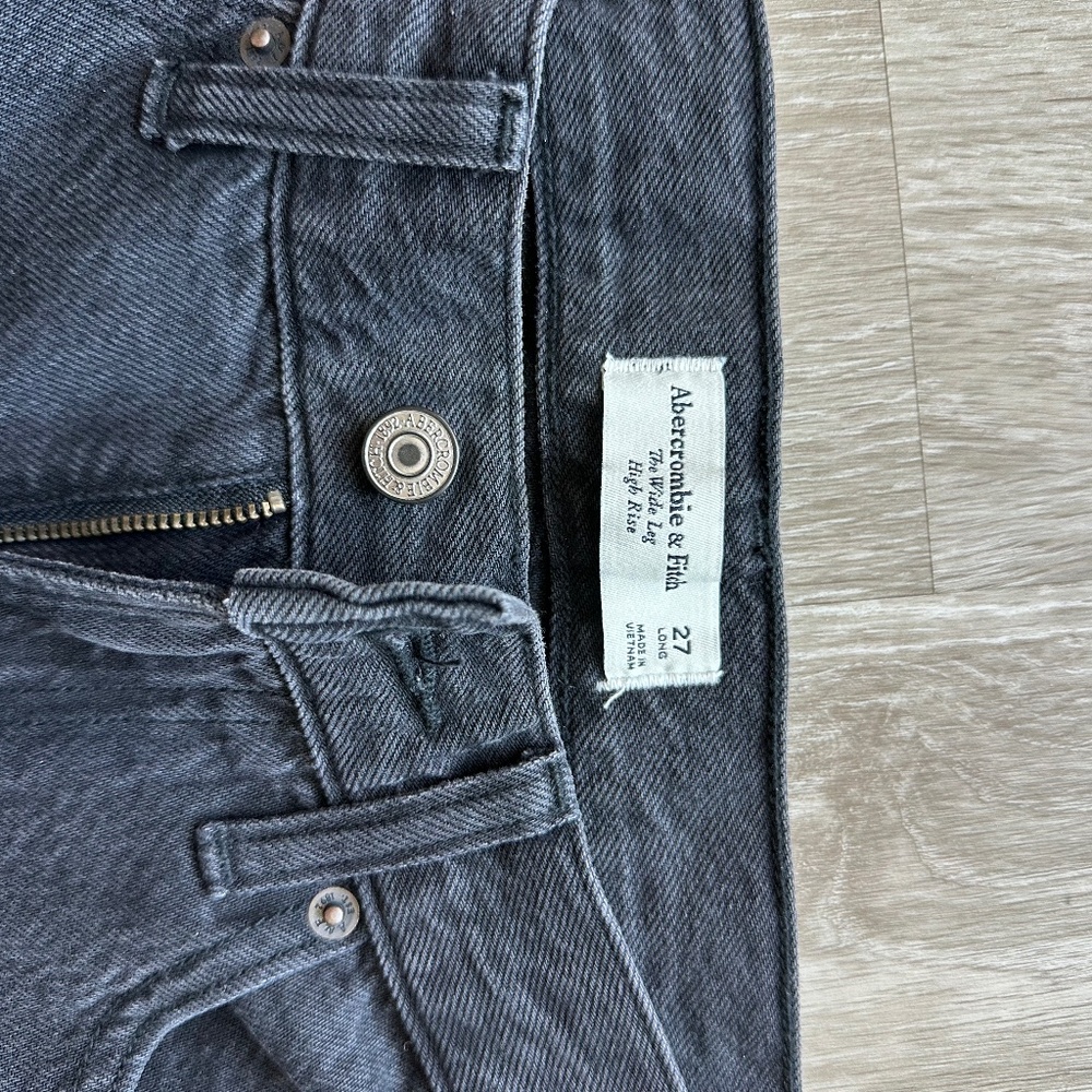 Abercrombie Black Wide Leg Jeans